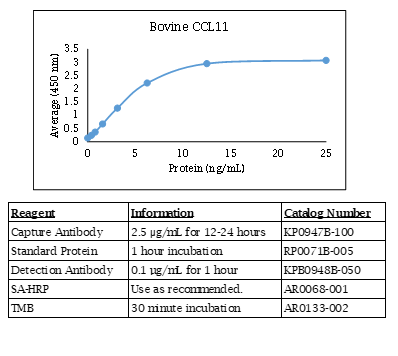 Bovine CCL11 Standard Curve