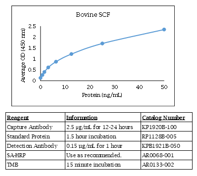Bovine SCF Standard Curve