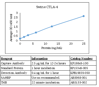 Swine CTLA-4 Standard Curve